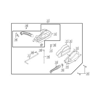 Filtr powietrza Kymco VP50 4t ac techo srebrny