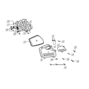 Filtr powietrza Kymco ZX 2t ac blue limitowany