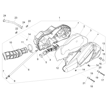 Filtr powietrza MP3 500 LT Sport 2014-2016