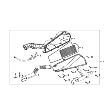 Filtr Sym Fiddle II euro4 (WH-006) Biały