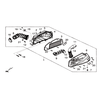 Filtr powietrza Sym Joymax 300I ABS E3 2014-2016
