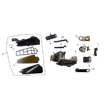 Filtr powietrza Turbo RG50 czarny