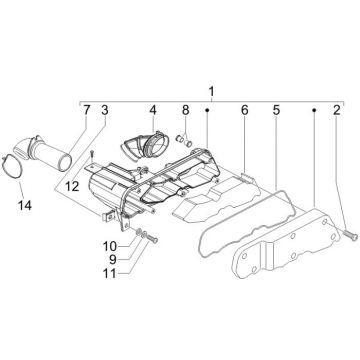 Filtr powietrza 2 Vespa S 2-suwowy