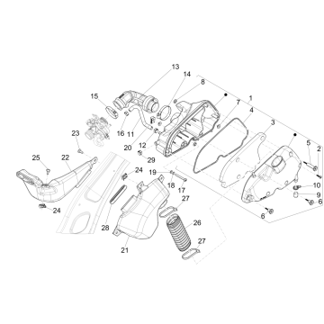 Filtr powietrza Vespa Primavera 125 4T 3V IE ABS