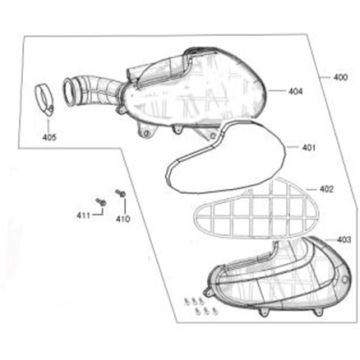 Filtr powietrza Vom Streetline czarny