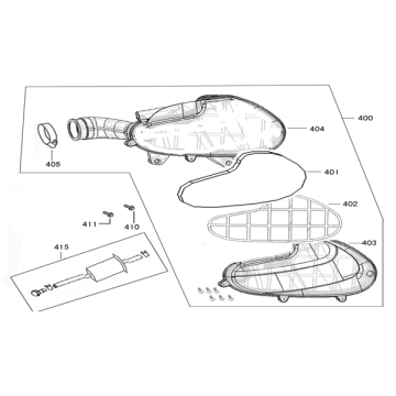 Filtr powietrza Znen Revival czerwony biały