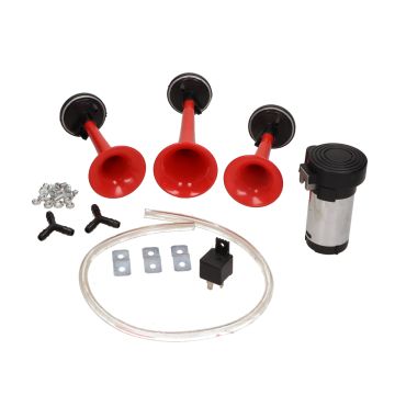 Róg powietrzny 12v uniwersalny 3-rogi ELEC