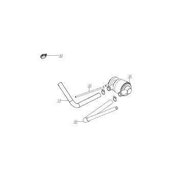 membrana powietrzna Kymco Super8 4-suwowa z 2009 Matowa czarna membrana powietrzna Kymco Super8 4-suwowa z 2009 Matowa czarna