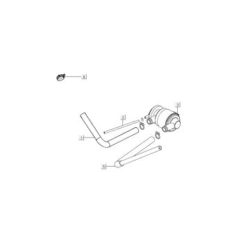 membrana powietrzna Kymco Super 8 4-suwowa (2007-2009) pomarańczowa