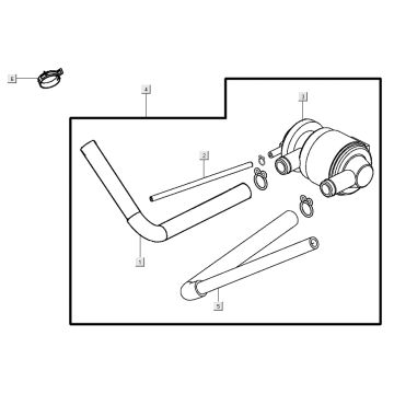 Membrana powietrzna Kymco Super 8 Street 4-suwowa niebieska