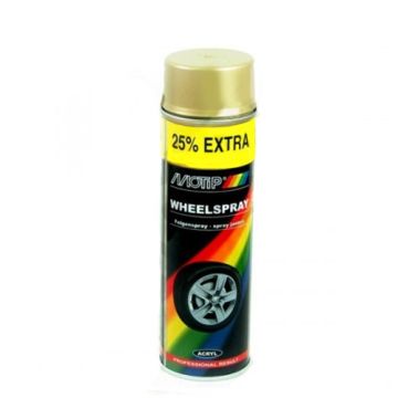 Spray koła Spray złoty 500ml Motip
