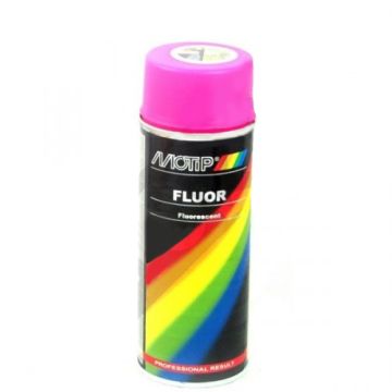 Puszka z aerozolem fluor różowy 400ml Motip