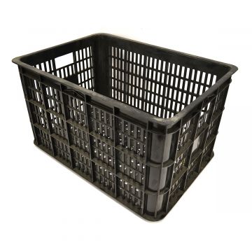 Skrzynia na kosz 50 litrów czarna 45 x 35 x 27