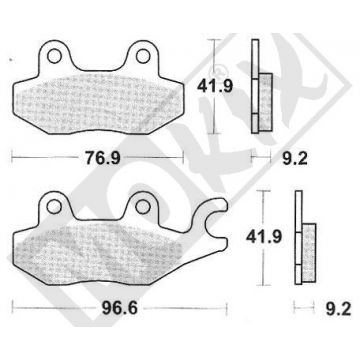 KLOCKI HAMULCOWE LUCAS STD KYMCO CE-MCB663