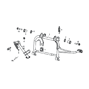 Sym Tonik stojak środkowy/stojak boczny