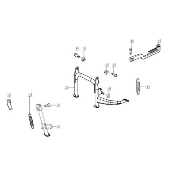 stojak środkowy AGILITY CITY 16 4T 125