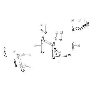 stojak środkowy AGILITY CITY 16 4T 150