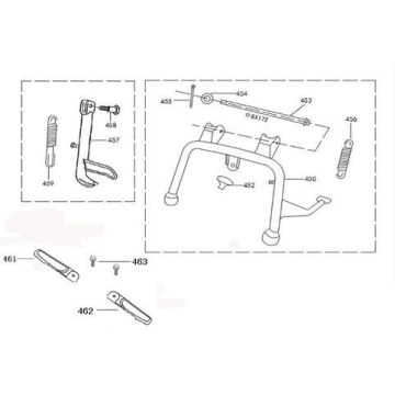 Stojak środkowy AGM Joy czarny