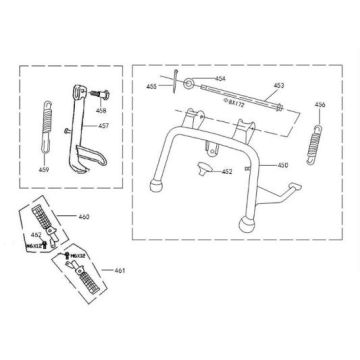 Stojak środkowy China Retro Extra biały mat
