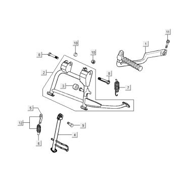 Midstand Kymco Vitality 4t ac antracyt