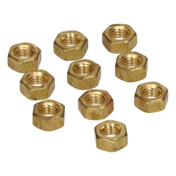 Nakrętka M6 mosiądz 10 szt