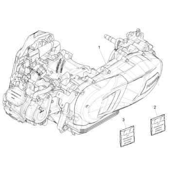 Piaggio Medley 125 ABS E5 2021-2022 (EMEA) kompletny silnik