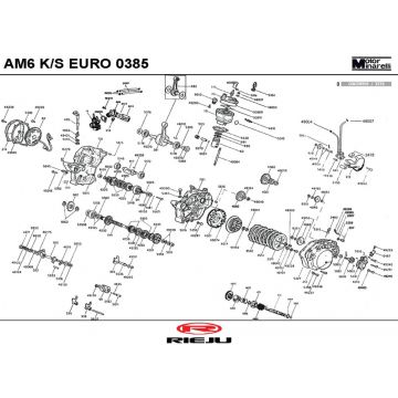 Silnik Rieju MRX pro czarno-SRS 2008 2-suwowy