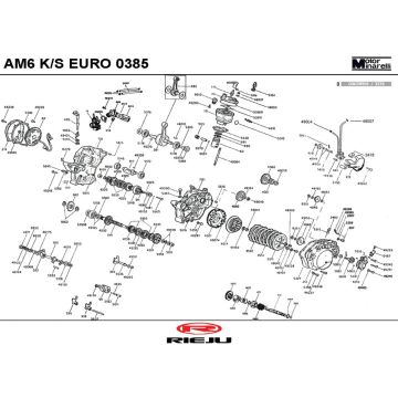 Motor Rieju MRX pro czarny 2006 2-suwowy Motor Rieju MRX pro czarny 2006 2-suwowy
