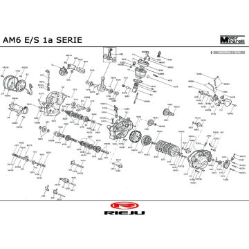 Silnik Rieju Rs1 żółto-niebieski 2001 2-suwowy