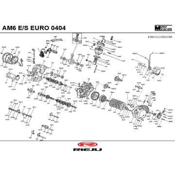 Silnik Rieju Rs2 niebieski 2005 2-suwowy