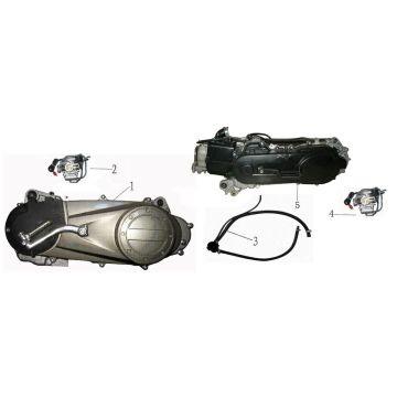 Blok silnika China Touring niebieski