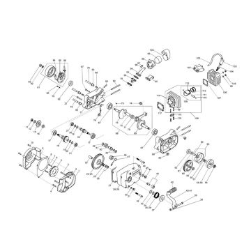 Części silnika Beta Cyclo 25km czarny 2007 2-suwowy 25