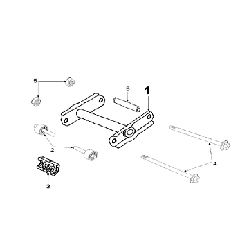 Zawieszenie Silnika Peugeot Speedfight 2 AC Czarny