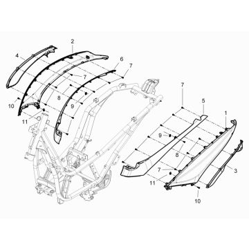 Piaggio Beverly 300 IE ABS E4 2016 - 2020 ekran motocykla (EMEA)