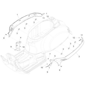 Przesiewacze motocyklowe GTS 125 IE czarne 94