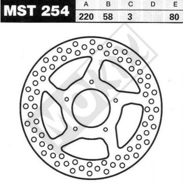 Tarcza hamulcowa Gilera CE Lucas-MST254