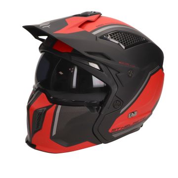kask MT Streetfighter SV matowy czerwony