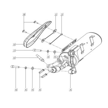 Muffler assy Kymco Filly 50 E5+