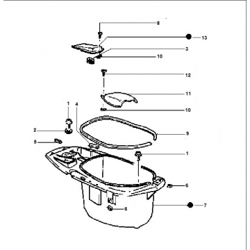 Buddybox Piaggio Typhoon 98-2005 2-suwowy
