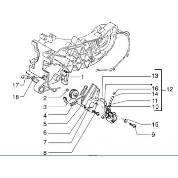 Pompa oleju Piaggio Zip RST 