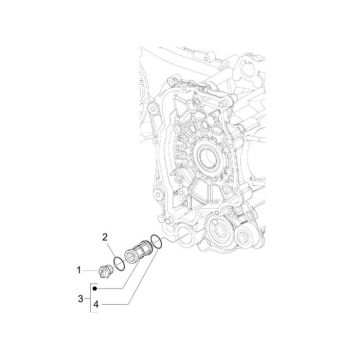 Filtr oleju Vespa S 45km 4-suwowy 4-zawór
