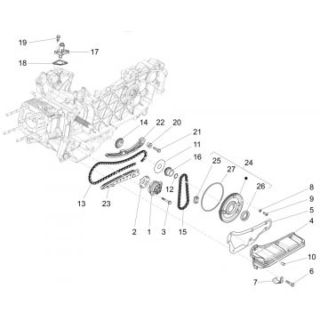 Piaggio Liberty 125 4-suwowy 3V IE ABS pompa olejowa (IGET Euro 5)