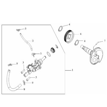 Pompa olejowa Generic Ideo czerwona 2007 2-suwowa