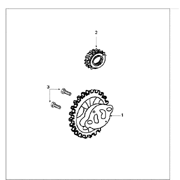 Pompa olejowa Peugeot Speedfight 3 4-suwowy Szary