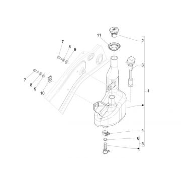 Zbiornik oleju Vespa Sprint 2 suw