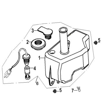 Zbiornik oleju Generic Ideo czerwony 2007 2-suwowy