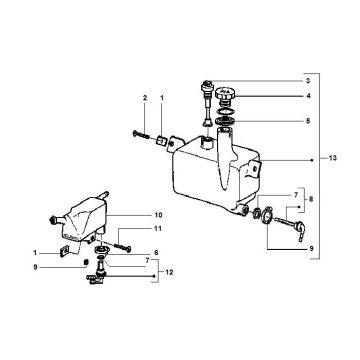 Zbiornik oleju Gilera Runner 98-2005 2-suwowy