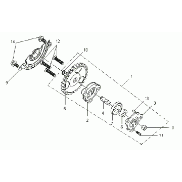 Pompa oleju SYM VS 125 Euro3