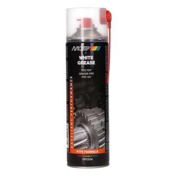 Produkt do pielęgnacji biały spray smar PTFE 500mL spray może motip