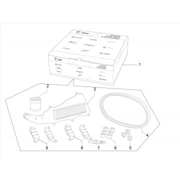 Pakiet konserwacyjny Piaggio Beverly 300 IE ABS E4 2016 - 2020 (EMEA) 